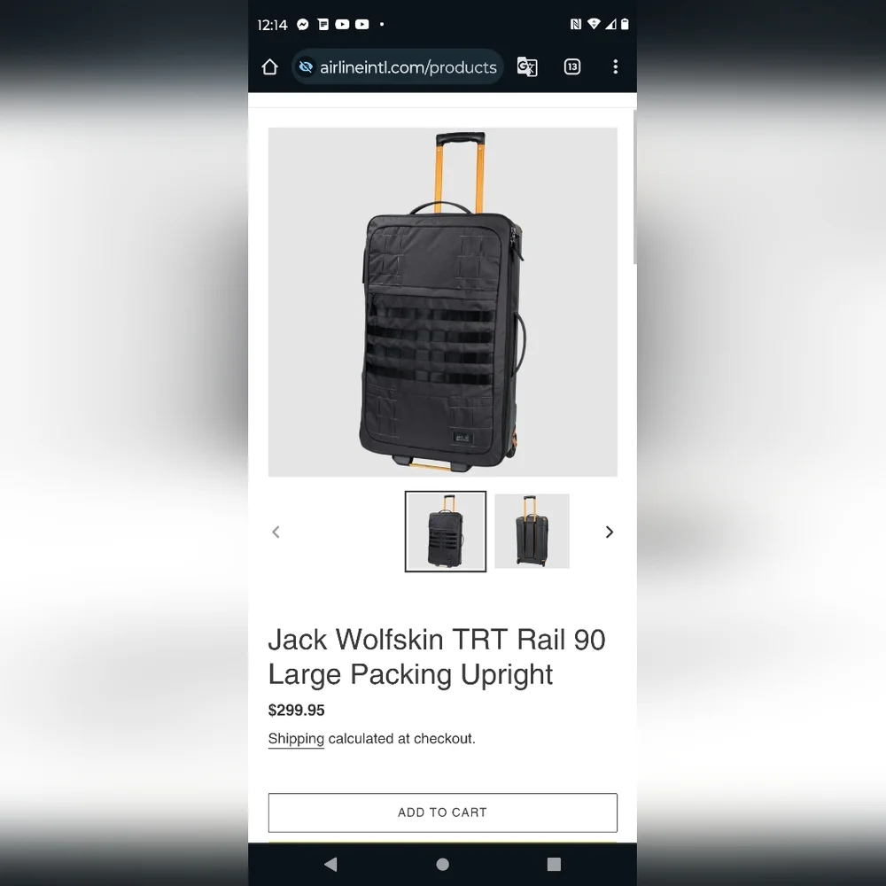Jack Wolfskin luggage TRT Rail 90 40 check in and carry on baggage Suitcase